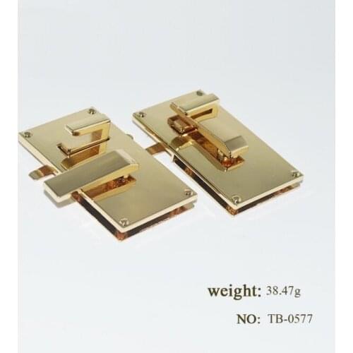 10 PCS/lot) manufacturers wholesale handbags metal accessories high-grade alloy bright handbags rotating twist lock