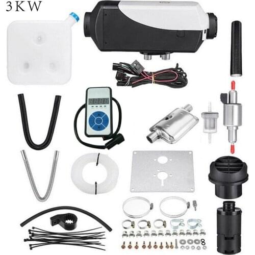 2/3Kw 5kw 8KW LCD/Knob/Digital Switch Single hole heater with muffler Black plaid and Gray