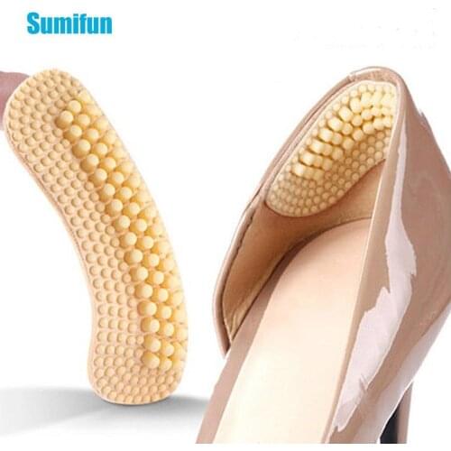 2Pcs High Heeled Ahoes Anti Wear Stickers Silicone Non-Slip Heel Pain Relief Patch Shoes Liner Grips Protector Foot Health Care