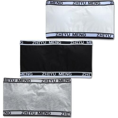 3Pcs/Lot Cotton Young Girls Puberty Training Vest Tops Tank Girls Sport Soft Lingerie Kid Teen Underwear Bras for 8-16 Years Old