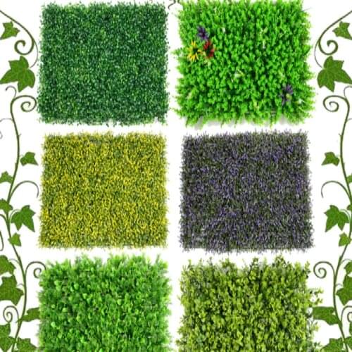 40*60cm Artificial Plastic Milan Grass Plants Wall Lawns As Hanging Greenery Artificiais Flowers Foliage for Home Weddinh Decor