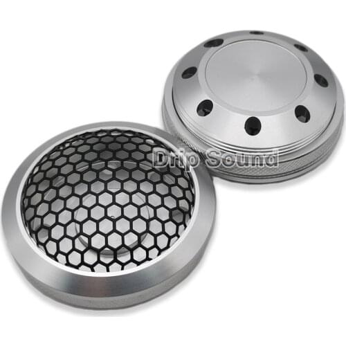 For 1.5 Inch 55mm Aluminum Tweeter Cover Grill Mesh Top External Treble Speaker Housing Audio Stere Modification