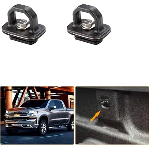 4pcs Car accessories Tie Down Anchor Truck Bed Side Wall Anchor Pickup for GMC Sierra Canyon Chevy Silverado Colorado 2007-2018