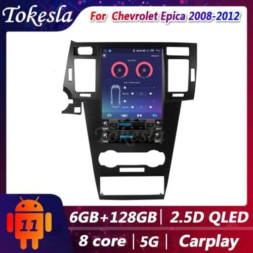 Tokesla Car Radio Telsa 12.1'' Android For Chevrolet Epica Audio Video Multimedia Player Gps Navigation DVD Automotivo 2008-2012