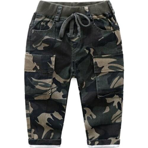 2 3 4 5 6 Years Boys Pants Fashion Camouflage Drawstring Spring Autumn Trousers Casual Toddler Boys Harem Pants High Quality