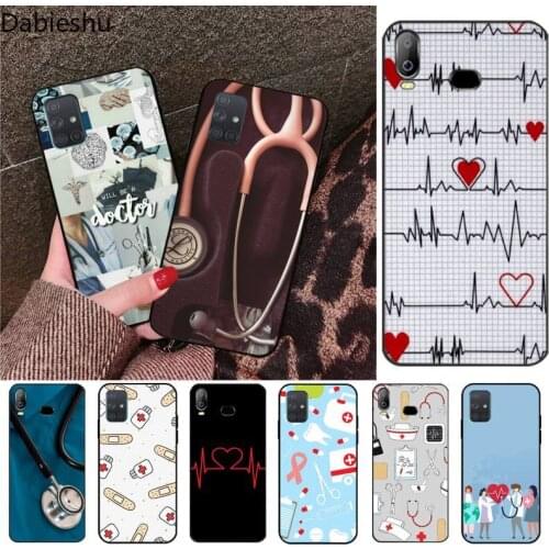 Nurse Medical Medicine Health Heart Phone Case Capa For Samsung Galaxy A21S A01 A11 A31 A81 A10 A20E A30 A40 A50 A70 A80 A71 A51