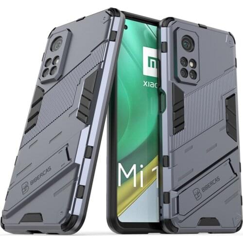 For Xiaomi Mi 10T Case For Xiaomi Mi 10T Cover Shockproof Silicone Armor PC Stand Full Protective Phone Bumper For Xiaomi Mi 10T