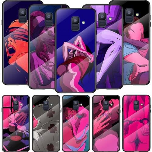 Tempered Glass Cover Hot Pink Girls For Samsung Galaxy A91 A81 A72 A71 A52 A51 A41 A31 A21S A21 EU A11 A01 Phone Case
