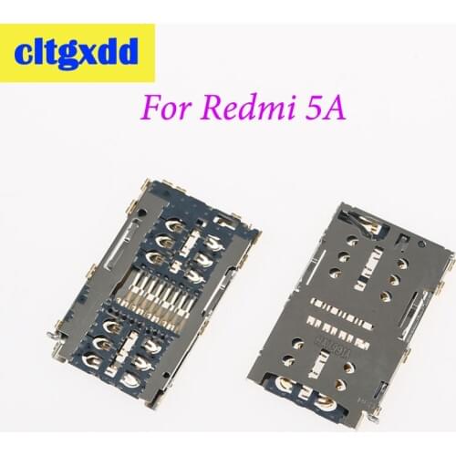 Cltgxdd For Xiaomi Redmi 5A SIM Card Reader Slot Connector Socket Card Reader Holder Replacement
