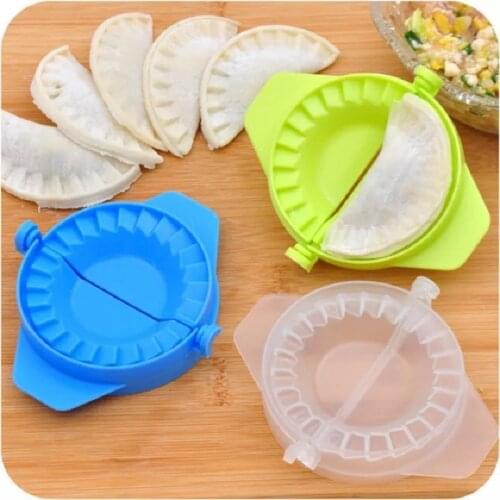 DIY Dumplings Maker Tool Kitchen Plastic Dumpling Molds Chinese Food Jiaozi Maker Baking Molds Pastry Kitchen Accessories