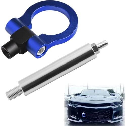 Aluminum Car Trailer Towing Hook Hooks Rear Trailer Ring Towing Hook Front Bumper Traction Hook for Chevrolet Camaro (2016+)