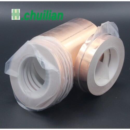1Pcs 15mm-150mm Single Conductive COPPER FOIL TAPE Strip 1pcs x 30M EMI Shield COPPER FOIL TAPE