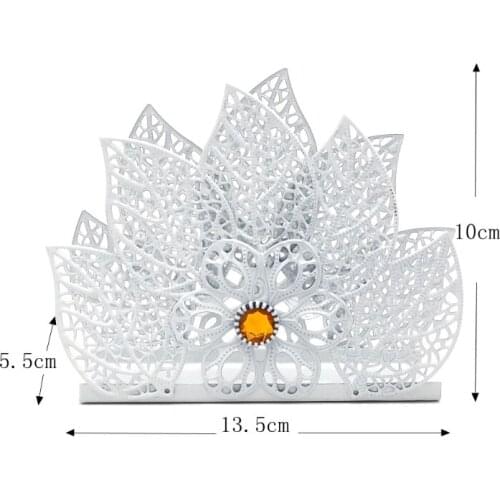 Metal Napkin Holder Paper Dispenser Tissue Rack Home Party Dining Table Decor