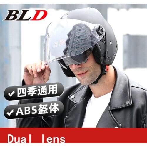 Moto Motorcycle Helmet Electric Bike Helmet Dual Lens Visor Men Men Women Summer Scooter Motorcycle Unisex Bike Helmet