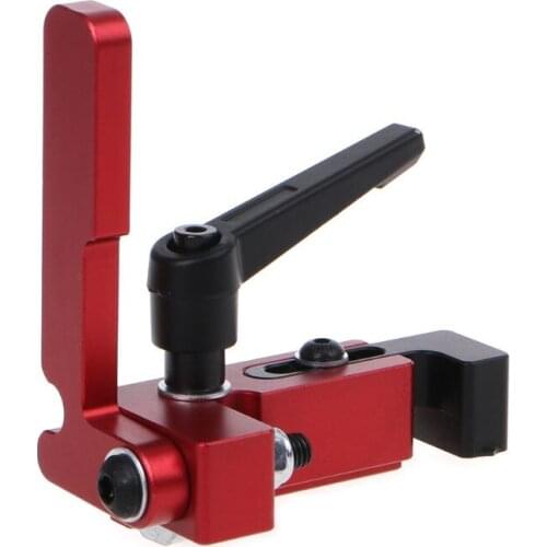 H7JB Aluminum Alloy Miter Track Stop Gauge Table Saw Suitable For 75mm Height T-track Stopper Woodworking Hand Tool