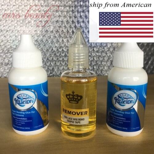 1 bottle 38ml Lace Wig glue waterproof bonding Invisible Hair Adhesive glue 30ml lace wig glue remover