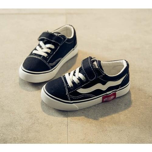New 2021 Children Babaya Canvas Shoes Spring Casual Girls Sneakers Autumn Teenage Boy Shoes Classic Black Kids Sneakers XZ20046