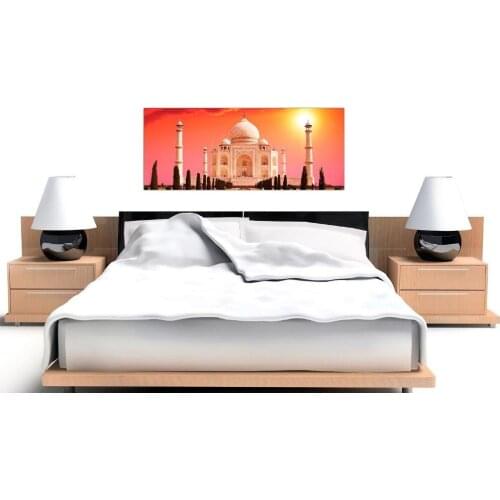 Orange Canvas Wall Art Pictures Of Taj Mahal At Sunset Prints on Canvas Walls Paintings Modern Seaview Animal Drop shipping