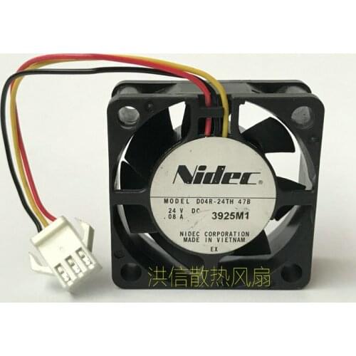 Original Nidec 4015 d04r-24th 47b DC24V 0.08A 3-wire inverter cooling fan