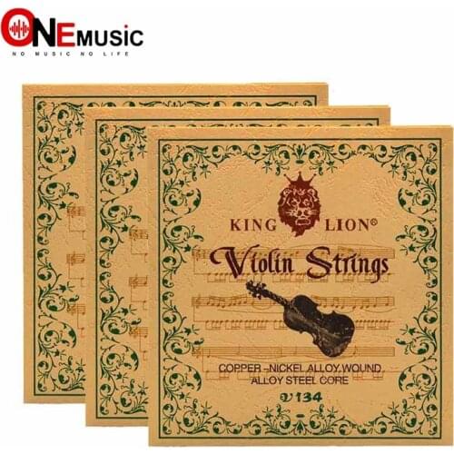 10SET King Lion Violin String Copper-Nickel Alloy Wound Alloy Steel Core .010-.033 Violin Parts