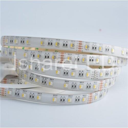 5m RGBW LED STRIP 4 Farben in 1 DC24V 60 Leds/m FPCB WHITE&BLACK 5050 RGBWW WARM White IP20