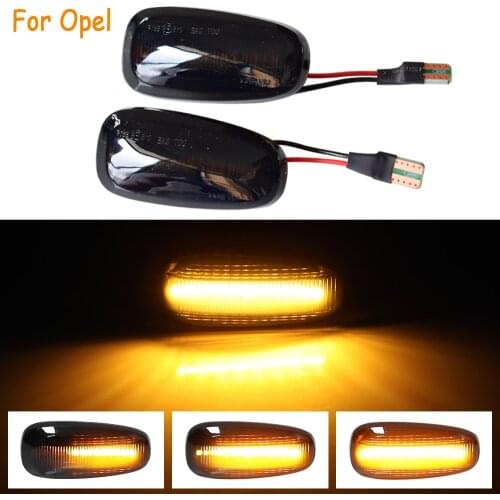 Dynamic Turn Signal LED Side Marker Mirror Light Flashing Indicator For Opel Zafira A 1999-2005 Astra G 1998-2009