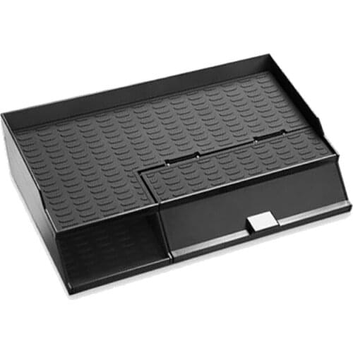 Glove Storage Box for Tesla MODEL 3 Model Y 2016-2021 Car Accessories Double Storey Non-Slip Storage Glove Box