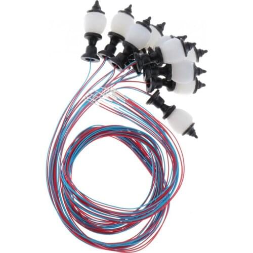 1.6cm Model Miniature Street Lights HO Scale LEDs Garden Lawn Lights 1:100