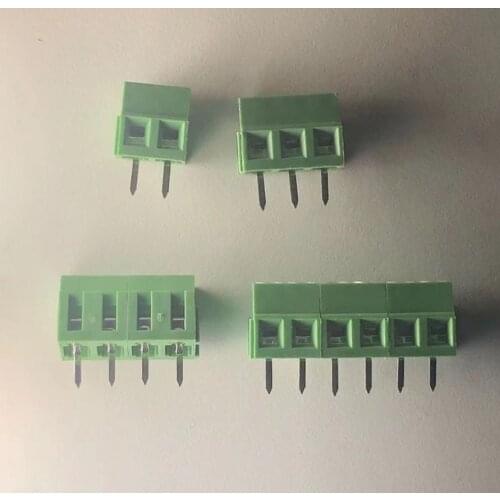 10PCS/LOT MG128-2P/3P/4P/5P/6P Splicing, screw type PCB spacing 3.81 connector terminals, terminal Green KF128 Copper foot