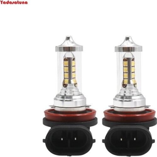 2Pcs No Error Canbus Verson Super white 80W Projector H11 LED globe/bulbs Running Driving DRL Lights For Subaru outback 2015-16