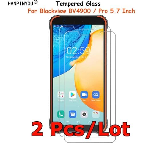 2 Pcs/Lot For Blackview BV4900 / Pro Tempered Glass Screen Protector Explosion-proof Protective Film Toughened Guard