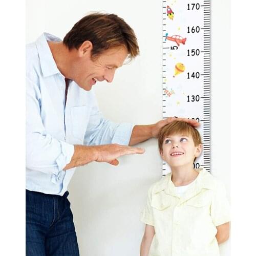 20X200cm Height Measure Ruler Wall Hanging Canvas Baby Kids Growth Chart Ruler Wall Sticker Kids Growth Chart For Home Decor