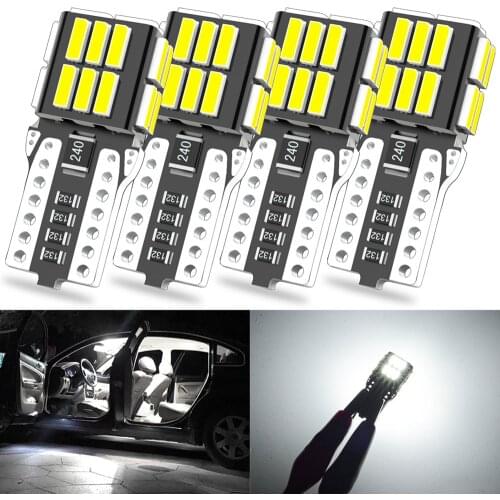 4x T10 Car Interior W5W Led Bulb Canbus Door Reading Light Turn Signal Clearance Lamp For Audi A3 A4 B6 B8 A6 C6 80 B5 B7 A5 Q5
