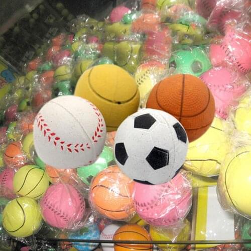 6Pcs Squeaky Latex Rubber Dog Toy Balls for Small Medium Dogs Interactive Chew