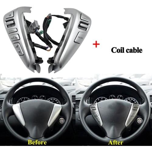 NEW Steering Wheel Cruise Control Bluetooth Switch with cable For Nissan Sylphy 2012-2014 For LIVINA 2013-2015