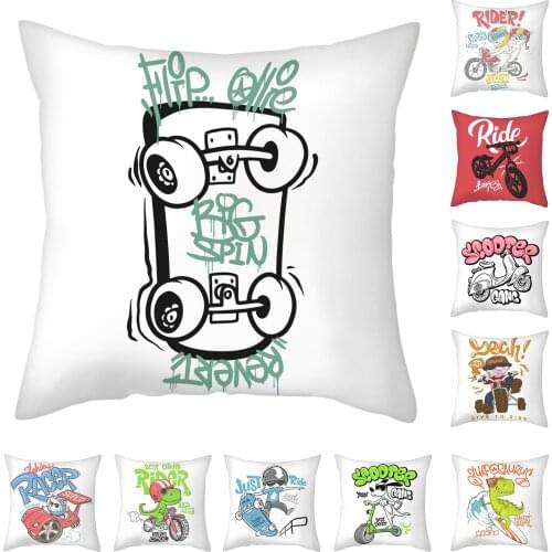 Fuwatacchi Pillow Case Cartoon Sporting Animal Photo Printing Cushion Covers For Home Sofa Decorative Throw Pillowcases 45x45cm