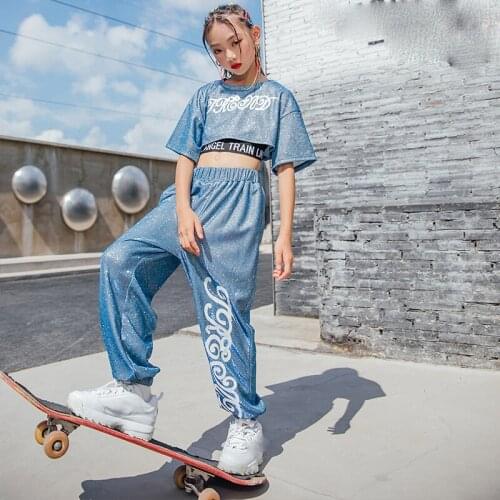 ChildrenS Jazz Dance Clothes Girls Hip-Hop Street Dance Rave Clothes Hiphop Performance Clothes Catwalk Stage Costumes DN8791