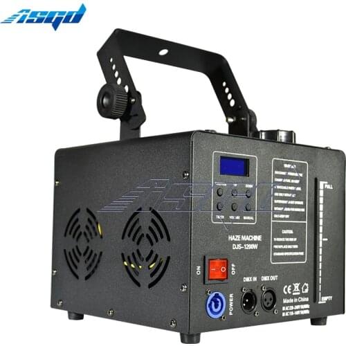 DJ Show Concert Event Bar 1200W Haze Machine DMX512/Wireless Remote Controller/Manual Smoke Fog Sprayer Equipment Hazer Wedding