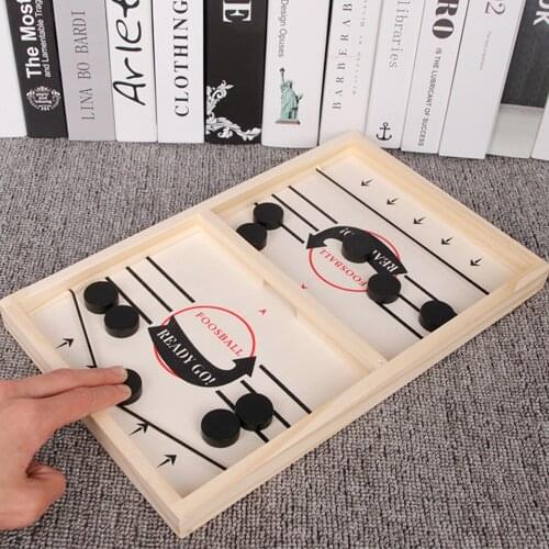 56x30cm Fast Hockey Sling Puck Game Sling Puck Winner Fun Toys Board-Game Toys For Adult Child Family toy puck hockey bid size