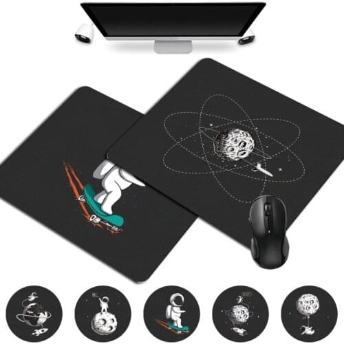 Computer Mousepad Smooth Gamer Mouse Pad Astronaut Pattern Series Mouse Pad Small Waterproof Office Desk Accessories