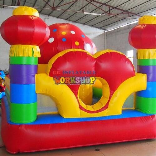 Cartoon Mushroom House Kids Jump Playground Inflatable Bouncy Castle