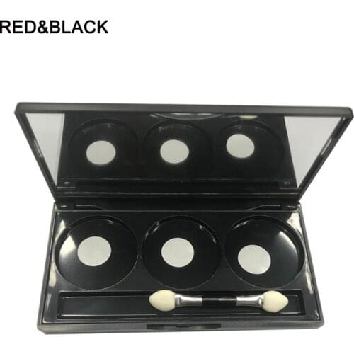 Red&Black Empty Eyeshadow Palette Magnetic Refill Eyeshadow DIY Easy Carry Beauty Pigment Makeup Cosmetic Storage Tool