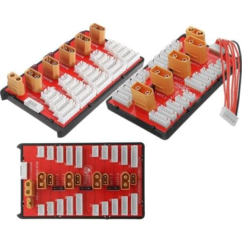 RC Parallel Charging Board 2-6S/2-8S Lipo Battery XT30/XT60/XT90 Plug Imax B6 B6AC B8 For RC Airplane Drone Boat Car Truck Toy