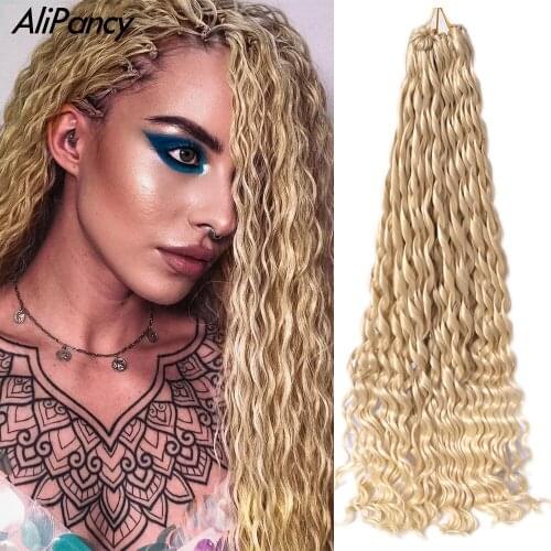 26inch Synthetic Loose Water Wave Crochet Braiding Hair Passion Twist Ombre Braiding Hair Extensions For Black Women French Curl
