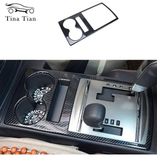 Fit For Mitsubishi PAJERO 2007 2008 2009 2010 2011 2012 2013 2014 2015 2016 2017 2018 2019 Carbon fiber color Water cups Cover
