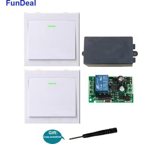 433 MHz RF Remote Control Switch AC 110V 220V 240V LED Light Lamp Bulb Wireless Switches Corridor Room 86 Wall Panel Transmitter