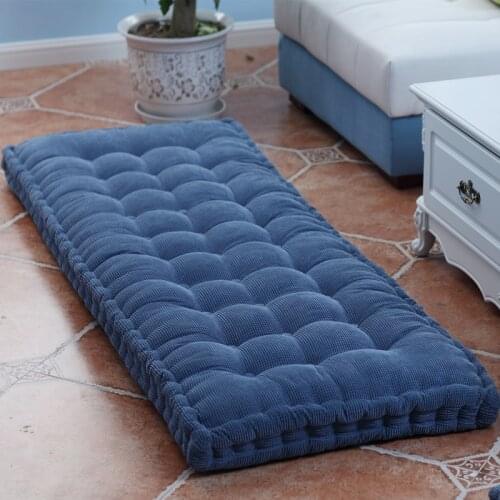 Thick Cushion corduroy winter cushions Home office decoration Long cushion solid color tatami cushion Customizable Floor cushion