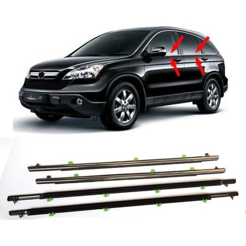 Car Window Moulding Trim Weatherstrips Seal Strip For Honda CR-V CRV 2007-2011 Vehicle Exterior Door Gasket Sealing Water Shield