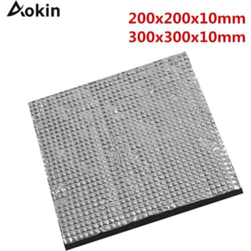 1/2pcs 200/300mm heated bed insulation Cotton Self-adhesive foil paper insulation For 3D Printer Heating Bed Sticker Paper