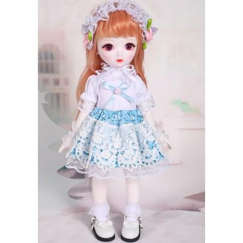1/6 scale BJD doll cute kid girl BJD/SD Resin figure doll Model Toy gift. full set with Clothes,shoes,wig A0162Muriel YOSD